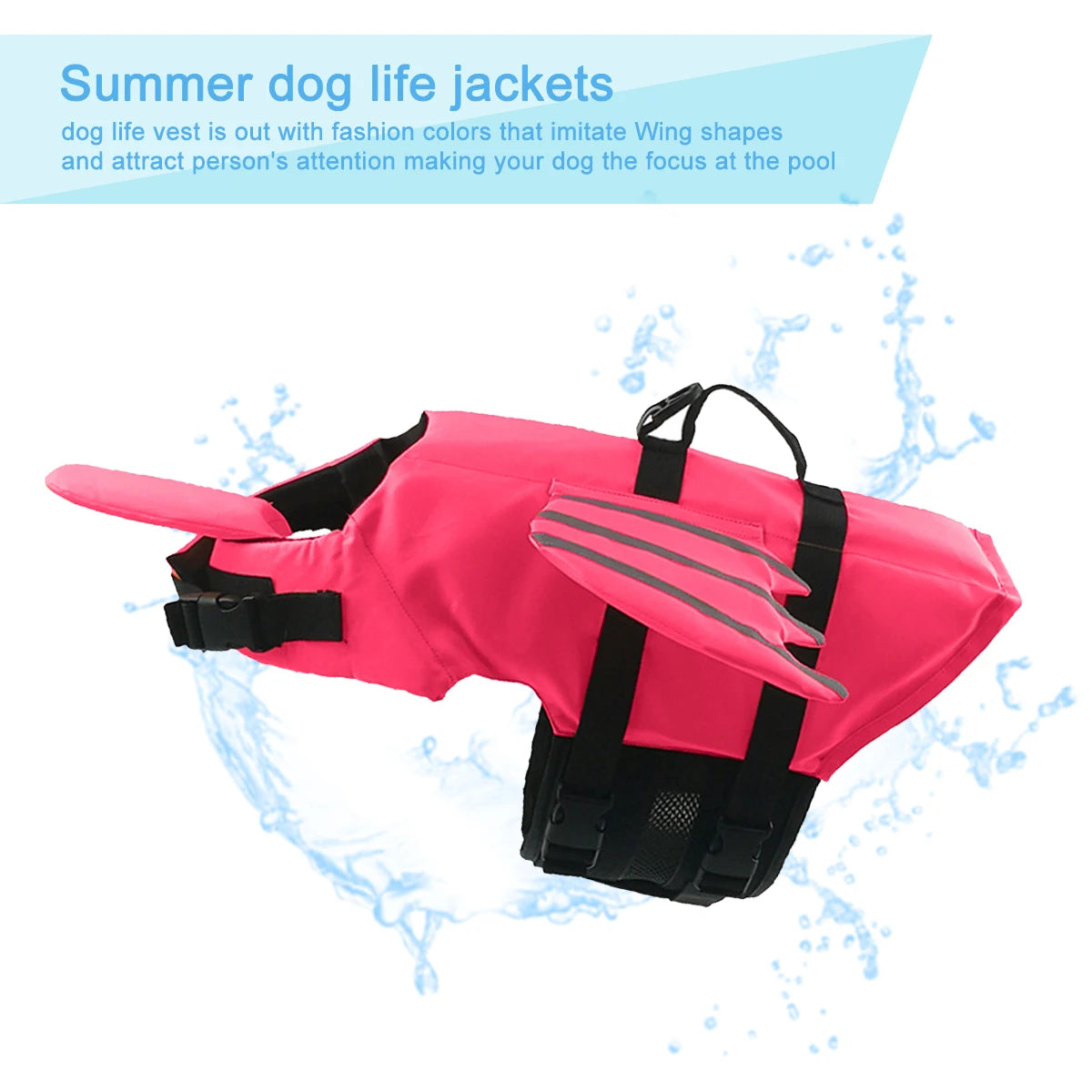 Adjustable belly straps and quick-release buckles on the life jacket