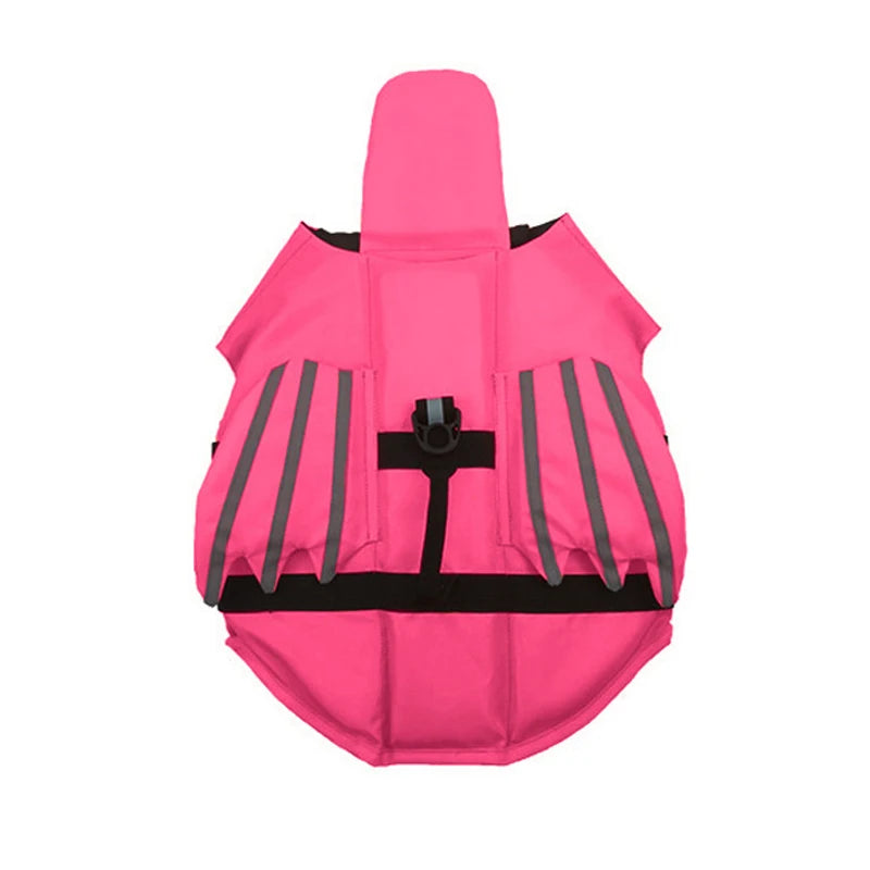 Tideline dog life jacket in rose red